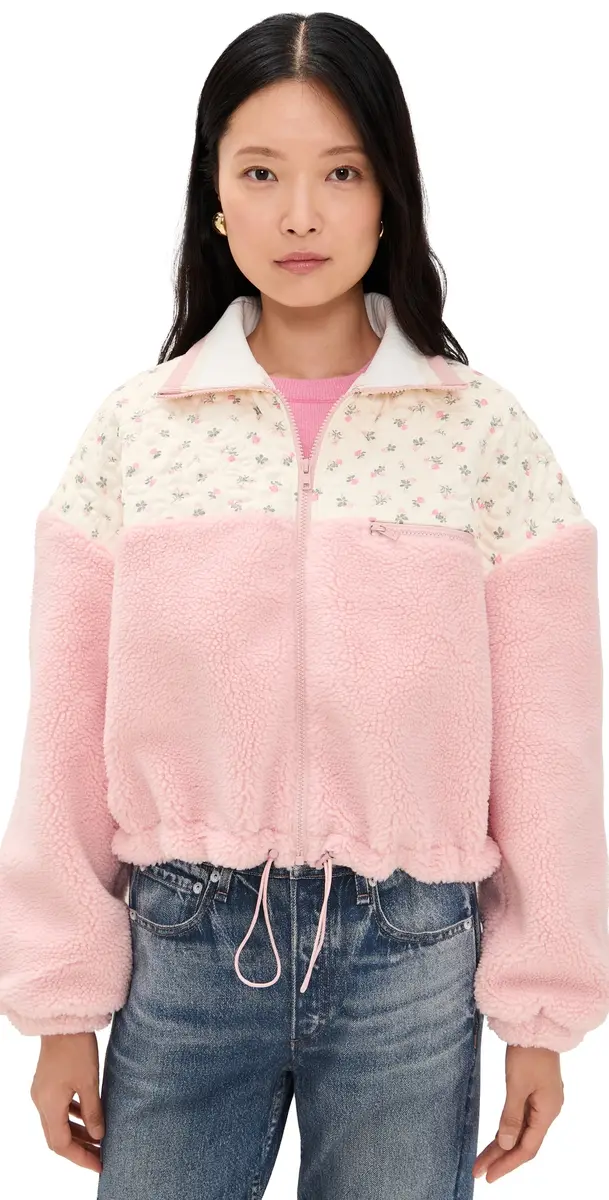 For Love & Lemons Saide herpa Jacket Pink | Image 1 For Love & Lemons Saide herpa Jacket Pink | Image 1