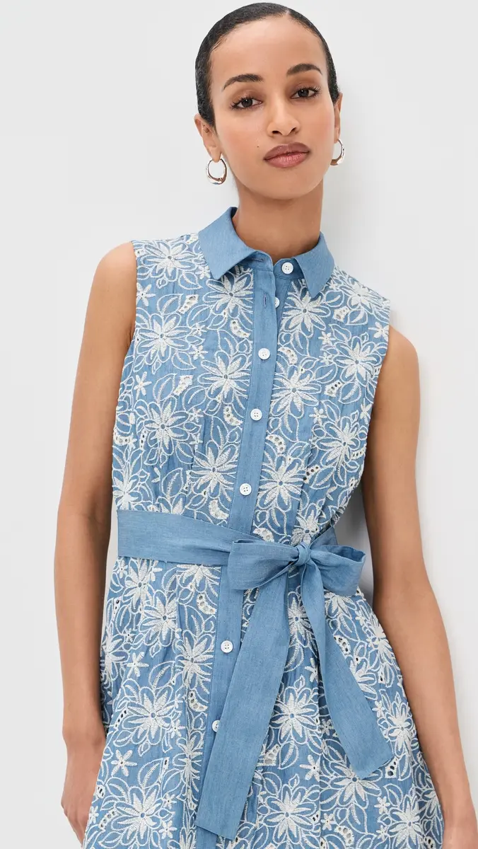 Shoshanna Kendra Dress Chambray/ | Thumbnail 3 Shoshanna Kendra Dress Chambray/ | Thumbnail 3