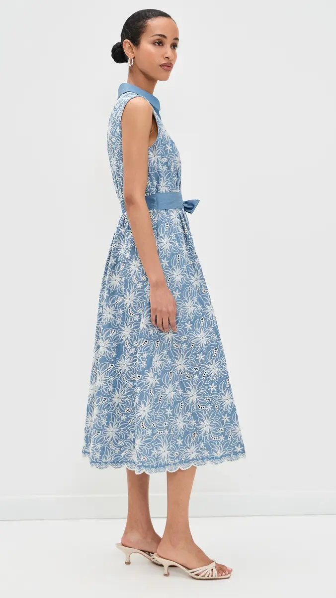Shoshanna Kendra Dress Chambray/ | Thumbnail 5 Shoshanna Kendra Dress Chambray/ | Thumbnail 5
