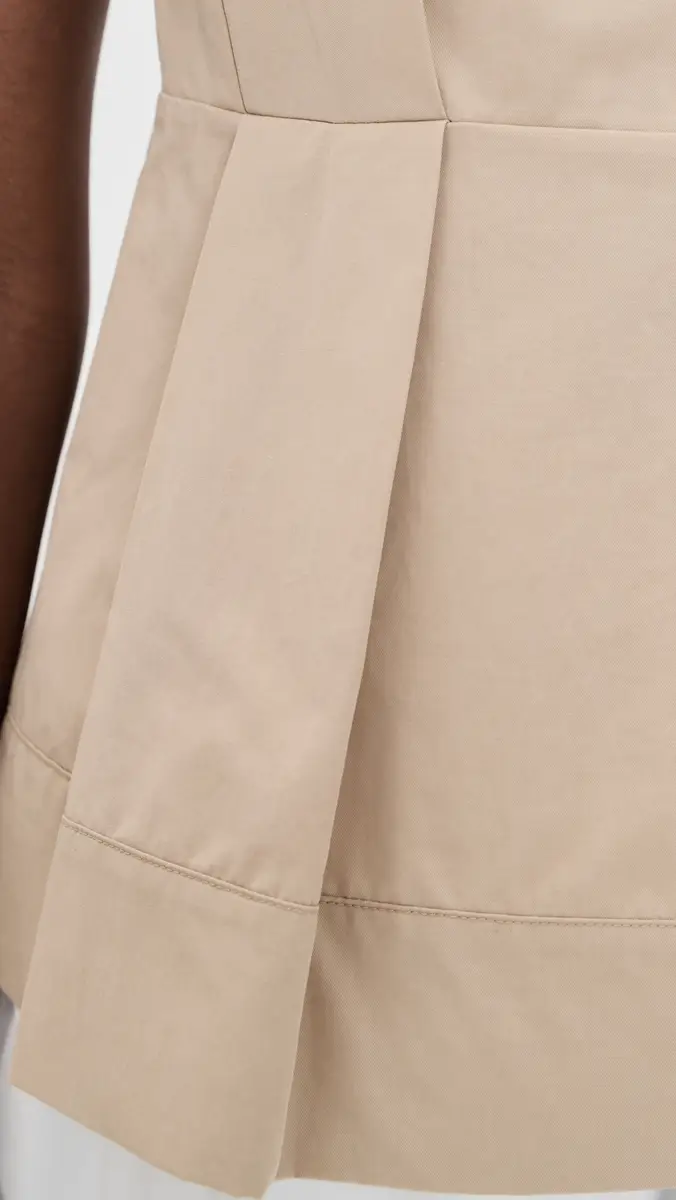 Vince Crew Neck Paneled Top Wheatstone | Thumbnail 6 Vince Crew Neck Paneled Top Wheatstone | Thumbnail 6