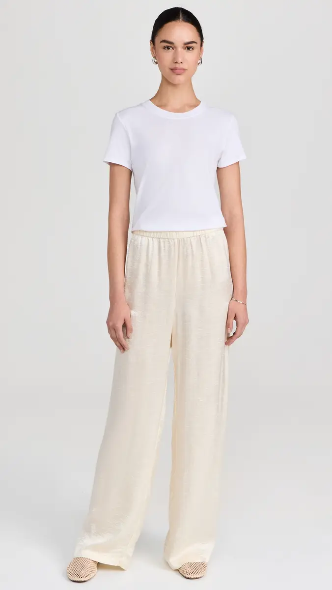 Enza Costa Supima Cotton Perfect Tee White | Thumbnail 5
