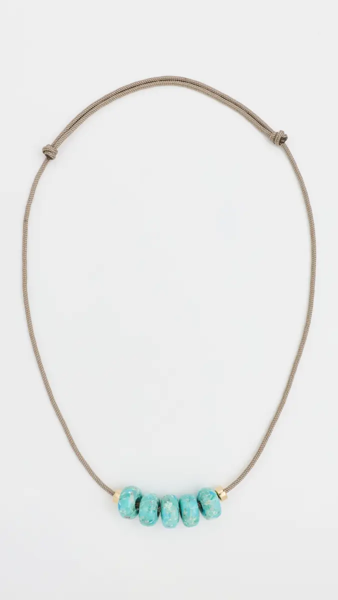 Zoë Chicco 14k Arizona Turquoise Slider Necklace | Thumbnail 2