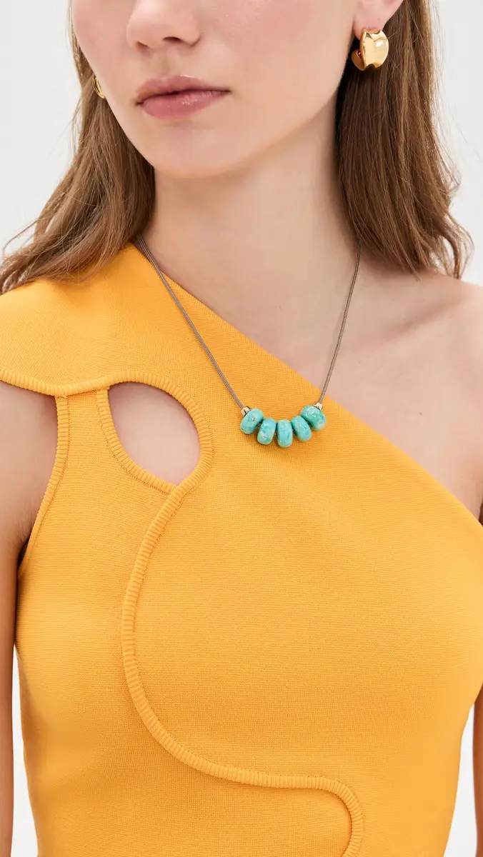 Zoë Chicco 14k Arizona Turquoise Slider Necklace | Thumbnail 3
