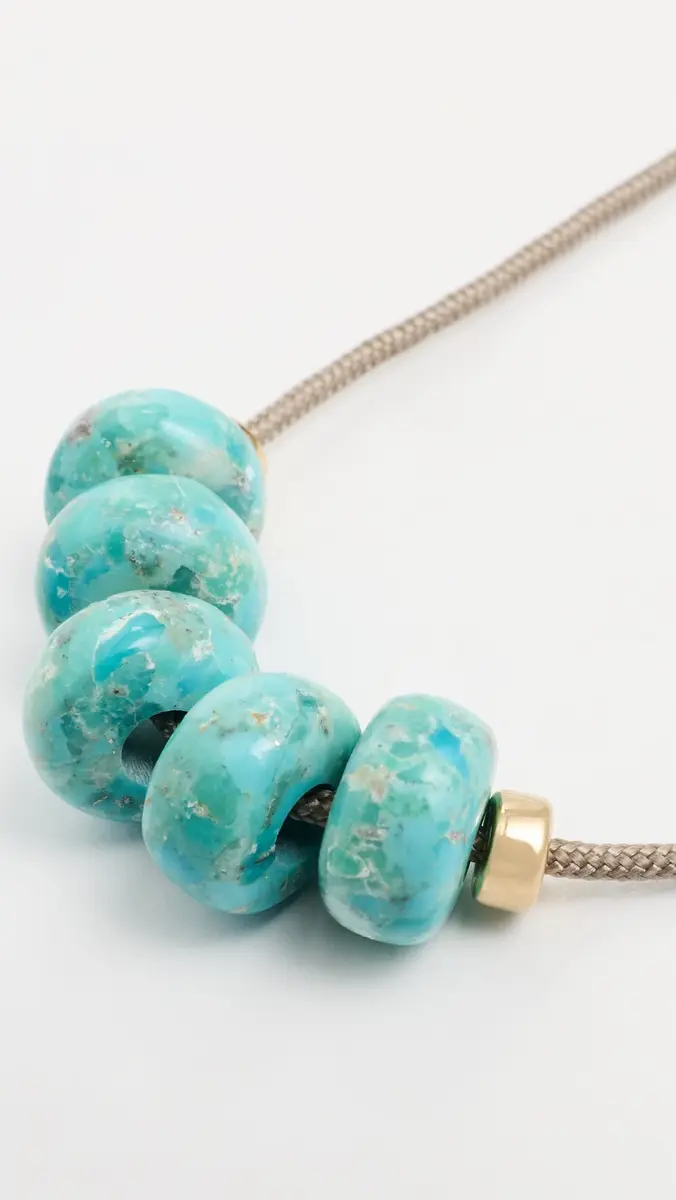 Zoë Chicco 14k Arizona Turquoise Slider Necklace | Thumbnail 4