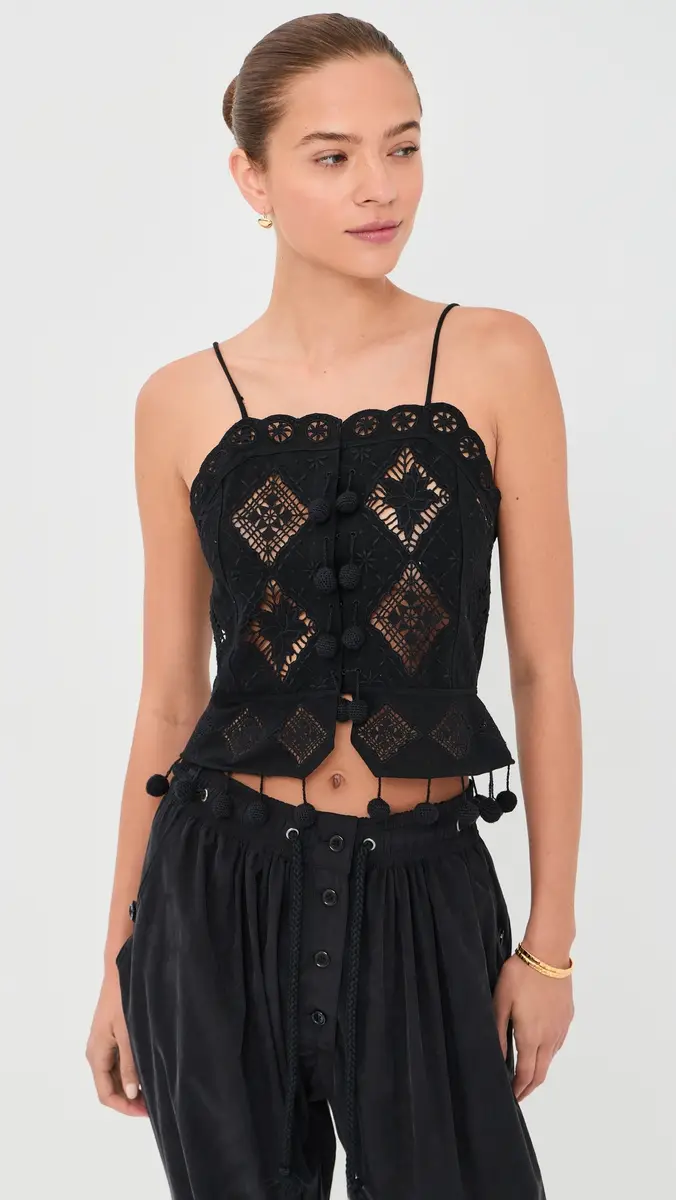 Isabel Marant Nelssy Top Black | Thumbnail 2 Isabel Marant Nelssy Top Black | Thumbnail 2