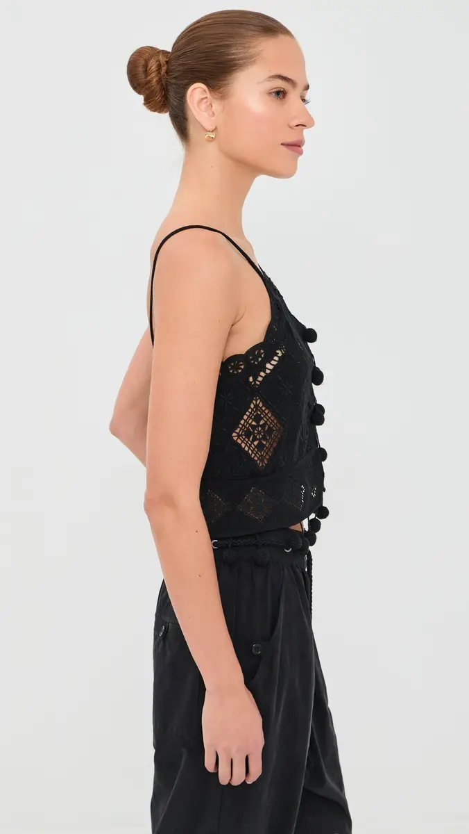 Isabel Marant Nelssy Top Black | Thumbnail 4 Isabel Marant Nelssy Top Black | Thumbnail 4