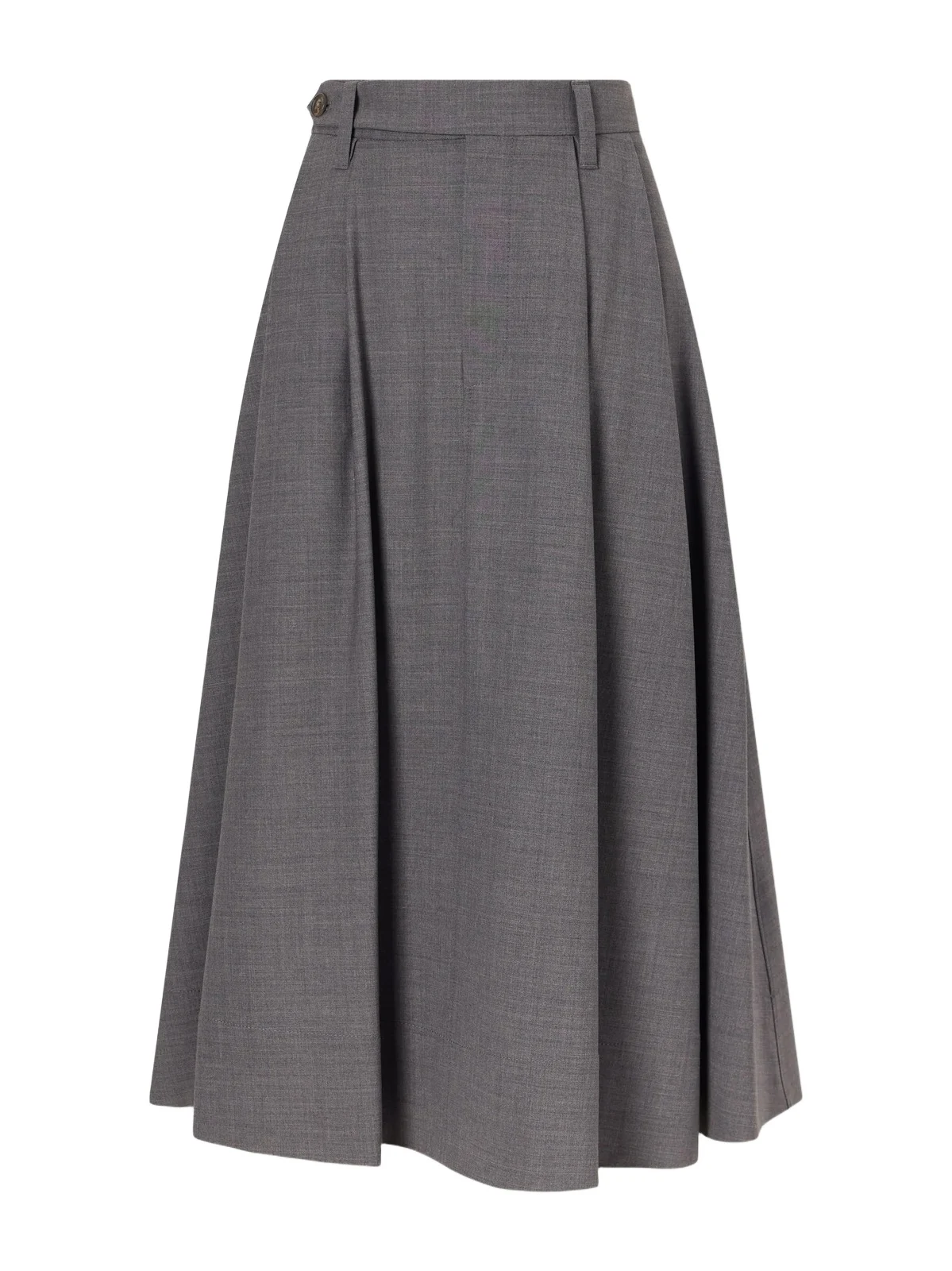 Pleated Wool-blend Midi Skirt Pleated Wool-blend Midi Skirt