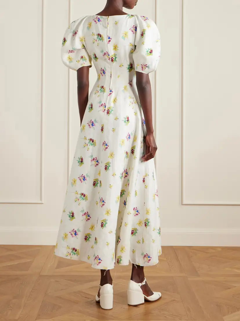 Gabriela Hearst Ranya Floral-print Linen-twill Dress | Thumbnail 2 Gabriela Hearst Ranya Floral-print Linen-twill Dress | Thumbnail 2