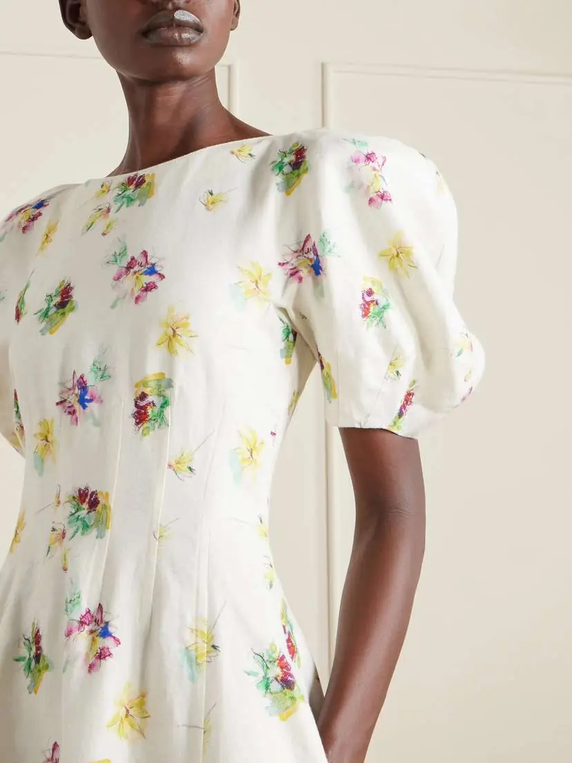 Gabriela Hearst Ranya Floral-print Linen-twill Dress | Thumbnail 4 Gabriela Hearst Ranya Floral-print Linen-twill Dress | Thumbnail 4