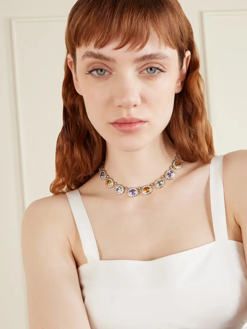 Marlo Laz Alexandra 14-karat Gold Multi-stone Necklace | Thumbnail 2 Marlo Laz Alexandra 14-karat Gold Multi-stone Necklace | Thumbnail 2