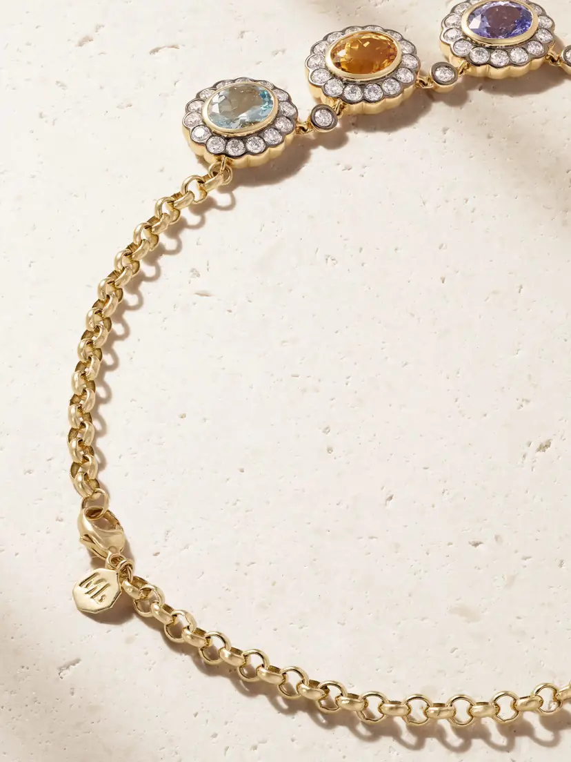 Marlo Laz Alexandra 14-karat Gold Multi-stone Necklace | Thumbnail 3 Marlo Laz Alexandra 14-karat Gold Multi-stone Necklace | Thumbnail 3