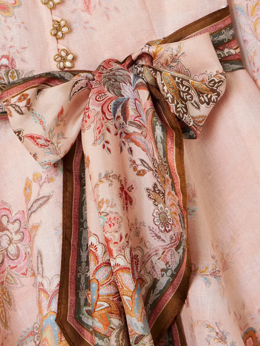 Zimmermann Alchemy Belted Floral-print Linen Mini Dress | Thumbnail 4 Zimmermann Alchemy Belted Floral-print Linen Mini Dress | Thumbnail 4
