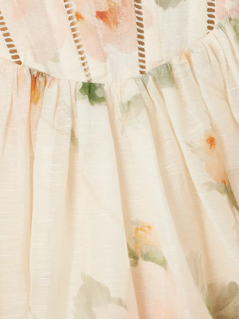 Zimmermann Carousel Floral-print Linen And Silk-blend Mini Dress | Thumbnail 4