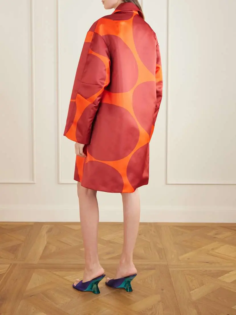Dries Van Noten Polka-dot Duchesse Satin Coat | Thumbnail 4 Dries Van Noten Polka-dot Duchesse Satin Coat | Thumbnail 4