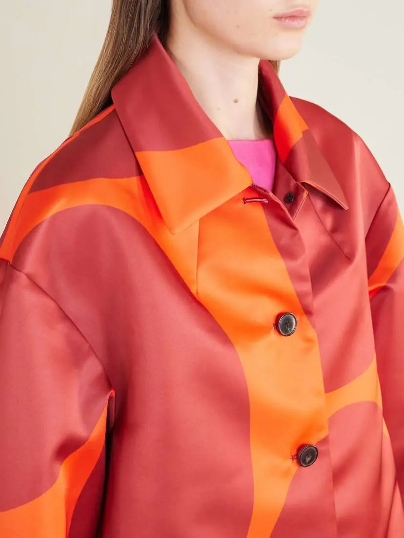Dries Van Noten Polka-dot Duchesse Satin Coat | Thumbnail 5 Dries Van Noten Polka-dot Duchesse Satin Coat | Thumbnail 5