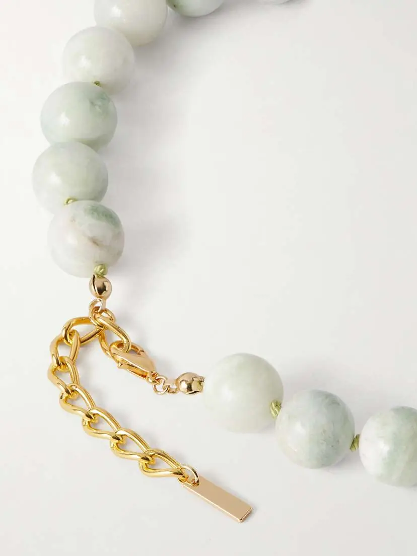 Jennifer Behr Louisa Gold-plated Jade Necklace | Thumbnail 3 Jennifer Behr Louisa Gold-plated Jade Necklace | Thumbnail 3