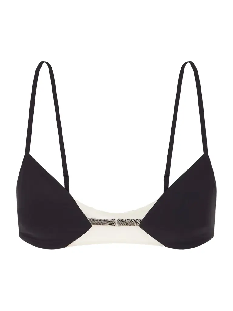 Tulle-trimmed Bra