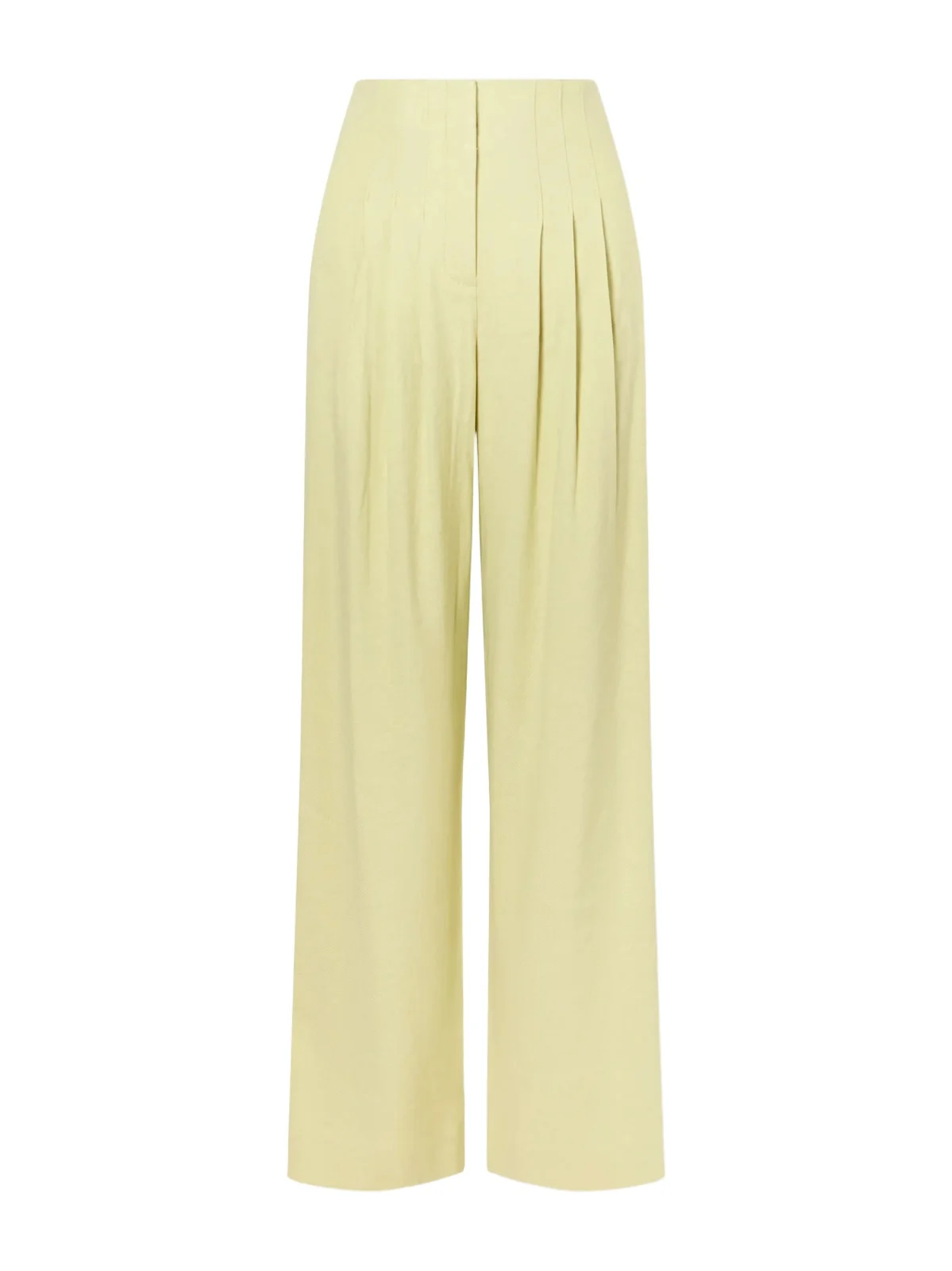 Hoyt Linen-blend Twill Wide-leg Pants