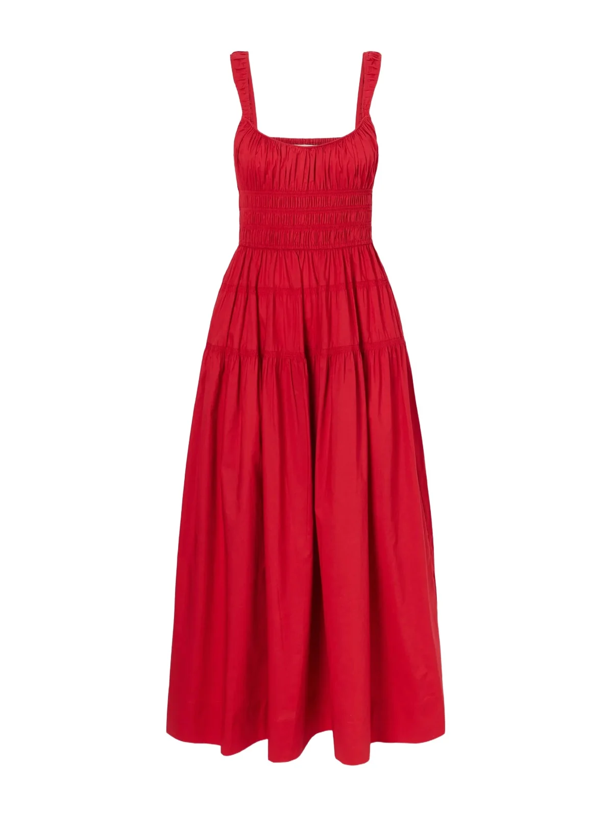 Clover Organic Cotton-poplin Midi Dress