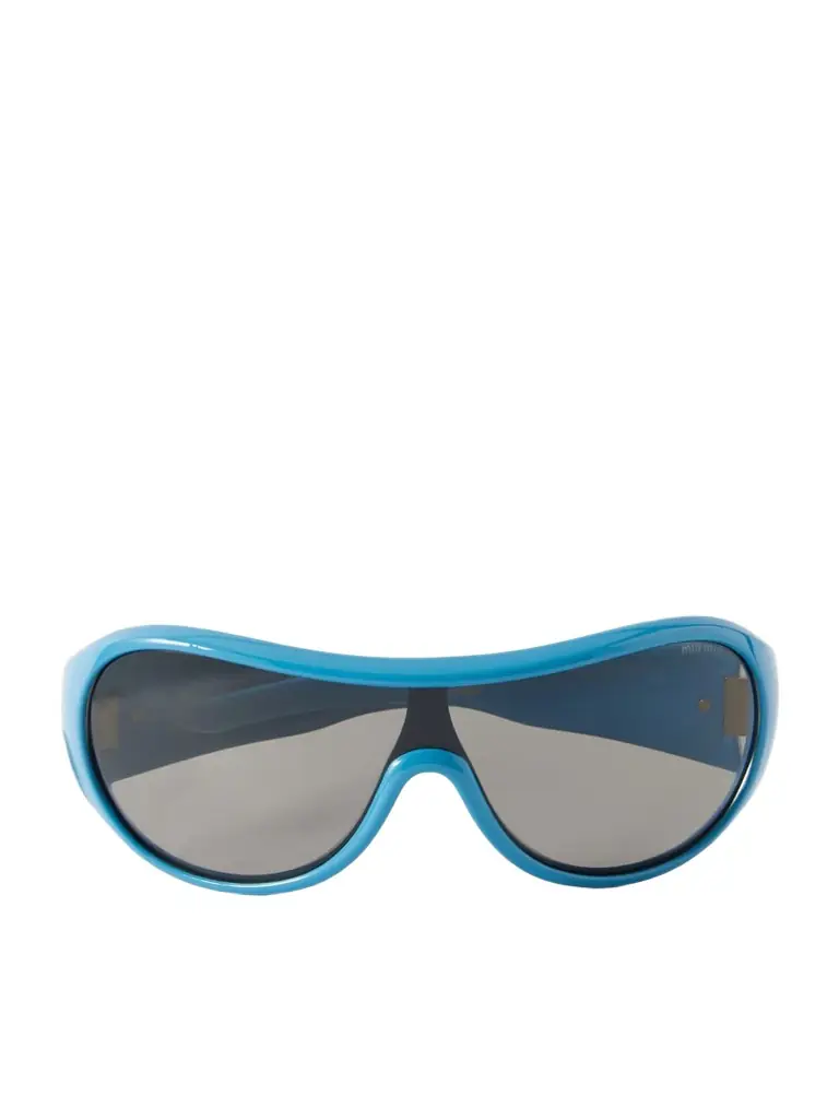 Miu Miu Eyewear Rounded-frame Acetate Sunglasses | Image 1 Miu Miu Eyewear Rounded-frame Acetate Sunglasses | Image 1