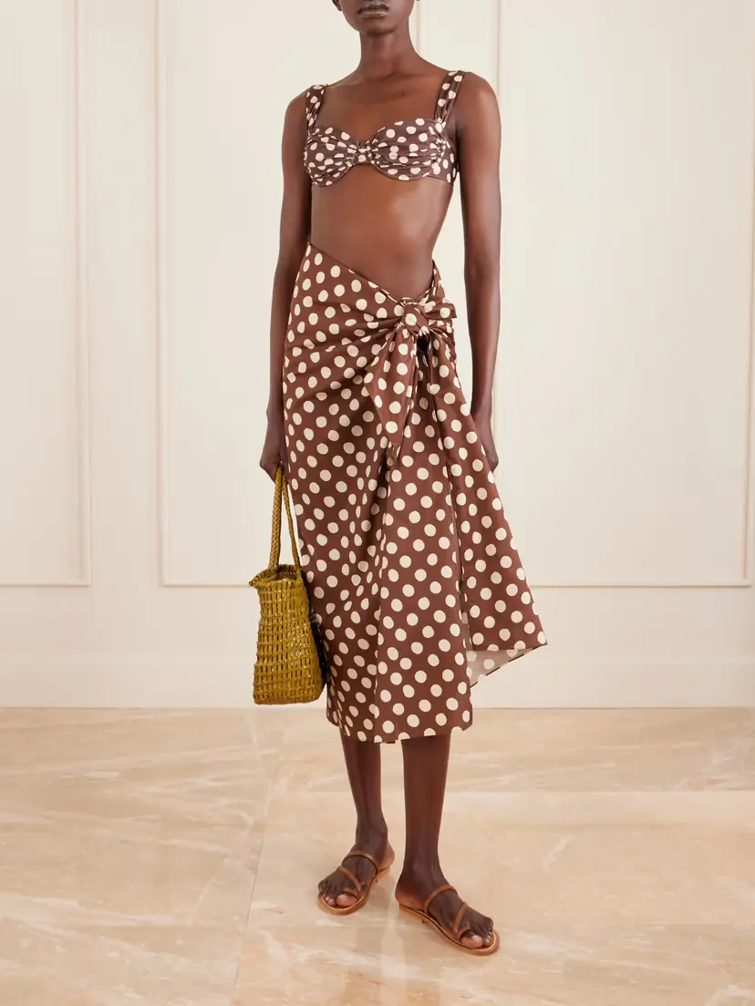 Faithfull Lomas Polka-dot Cotton Pareo | Thumbnail 2