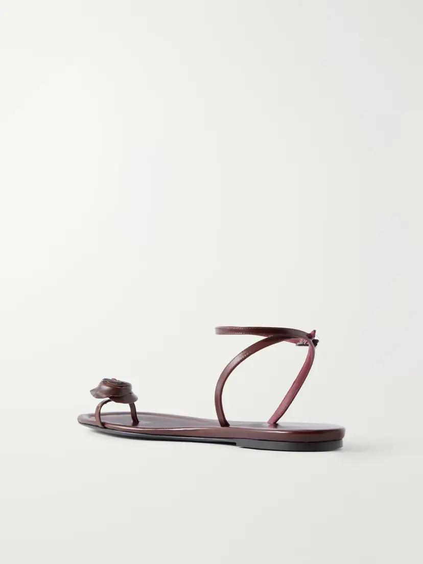 Magda Butrym Rose Leather Sandals | Thumbnail 3
