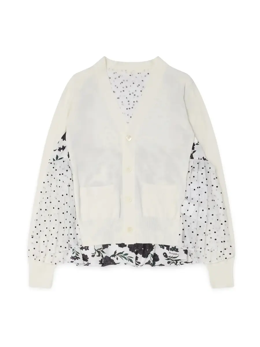 Sacai Multi-Print Knit Cardigan