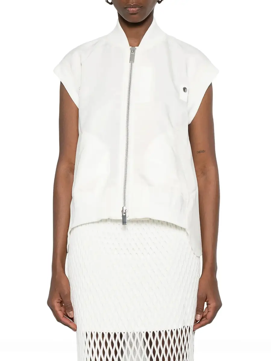 Sacai Nylon Twill x Wool Suiting Vest | Thumbnail 2