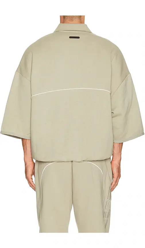 Fear of God Essentials Active Trace 3/4 Sleeve Modern Polo Sweatshirt | Thumbnail 7