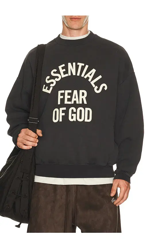Fear of God Essentials Campus 90's Crewneck Sweatshirt | Thumbnail 5