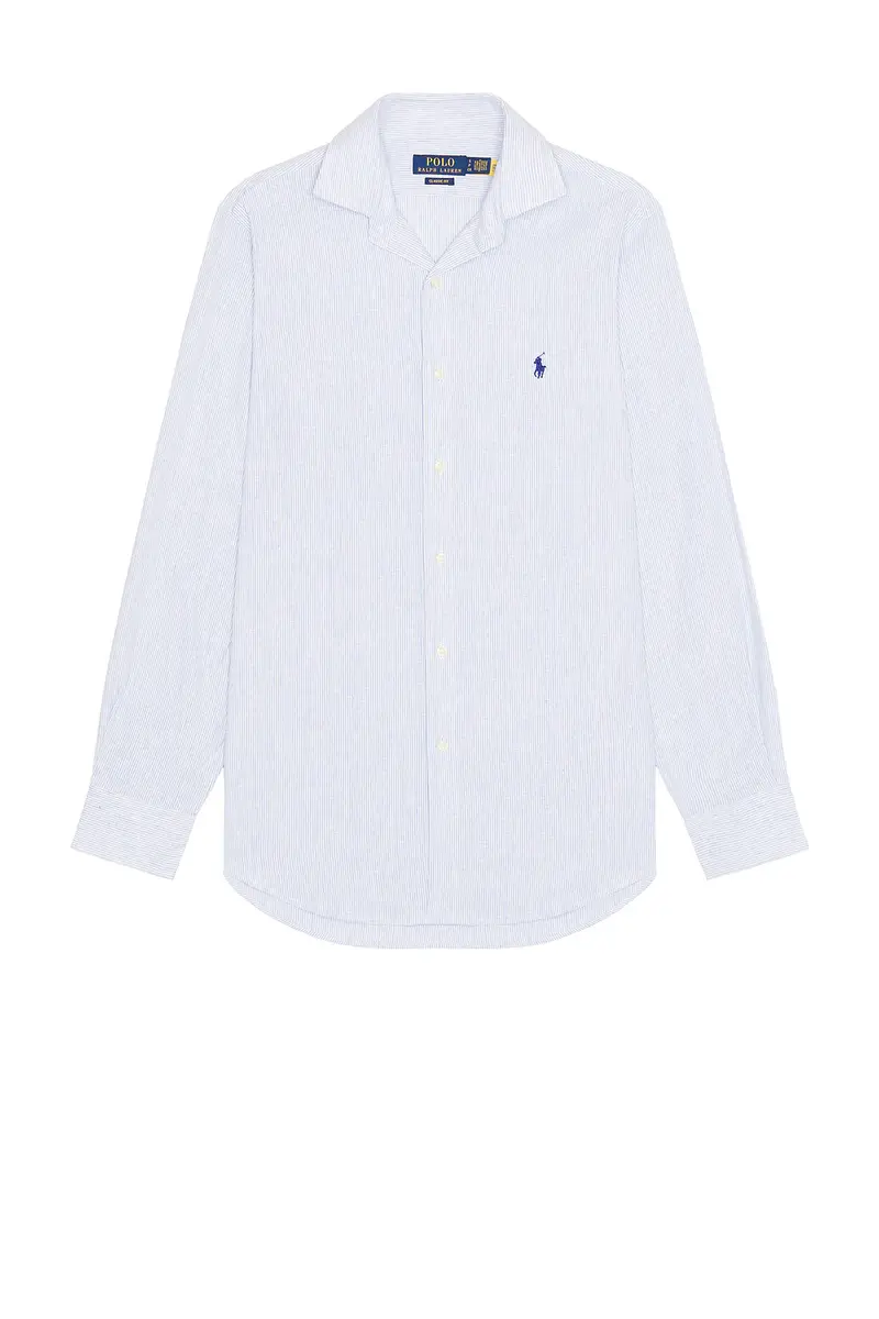 Polo Ralph Lauren Long Sleeve Stretch Linen Sport Shirt Stripe | Thumbnail 4