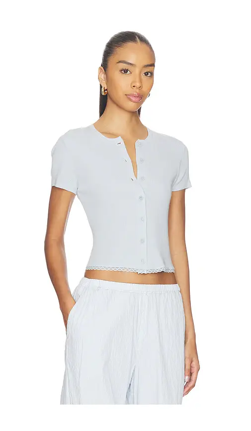 Sablyn Adelaide Slim Short Sleeve Cardigan With Lace | Thumbnail 2 Sablyn Adelaide Slim Short Sleeve Cardigan With Lace | Thumbnail 2