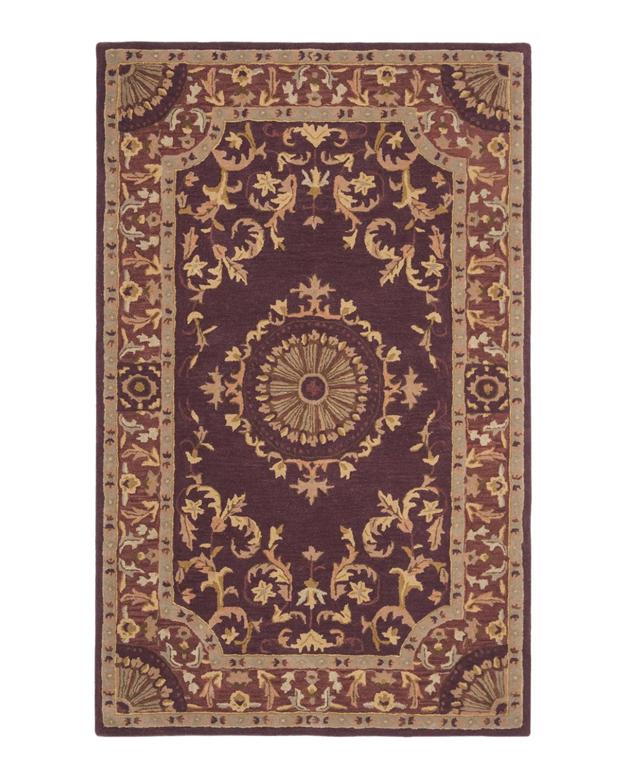 Safavieh Burgundy Oaks Hand Tufted Rug