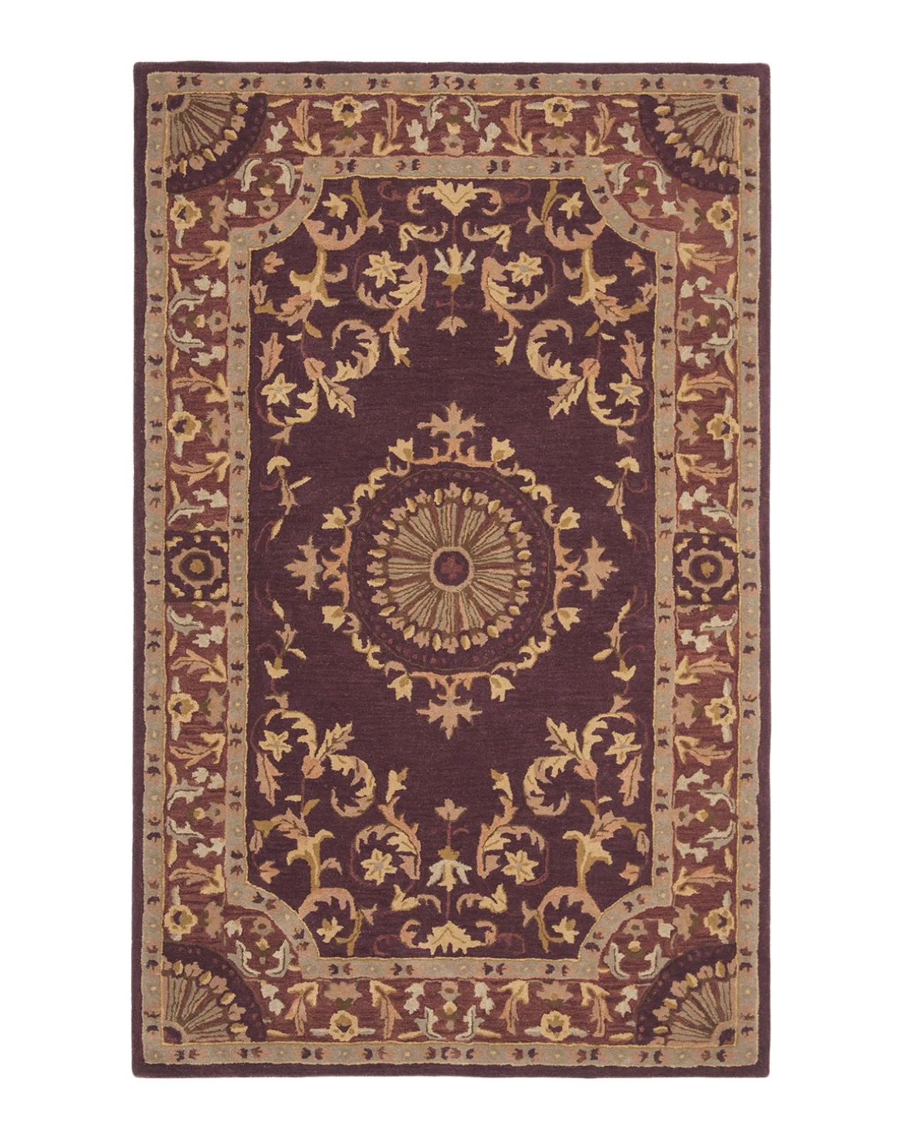 Safavieh Burgundy Oaks Hand Tufted Rug