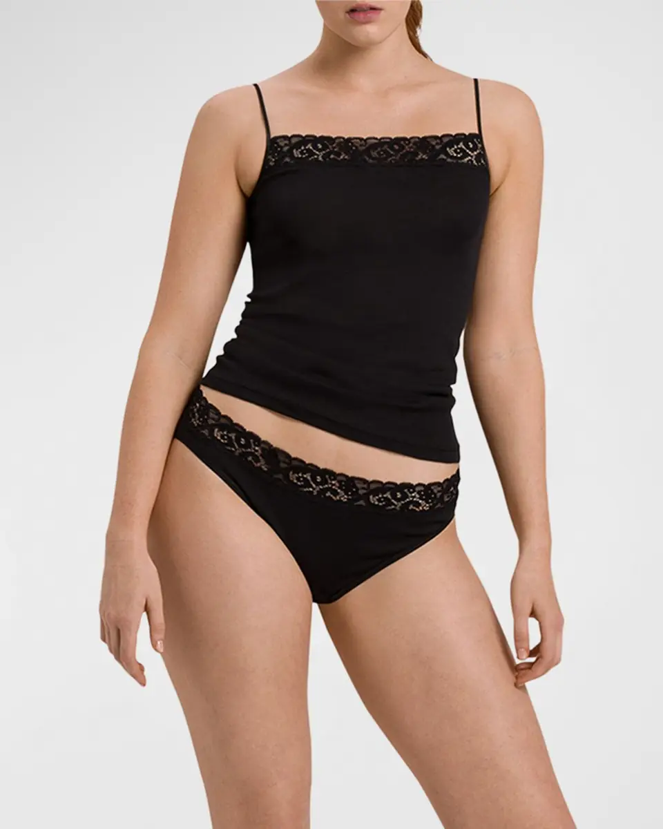 Hanro Moments Lace-Trimmed Camisole | Thumbnail 2 Hanro Moments Lace-Trimmed Camisole | Thumbnail 2