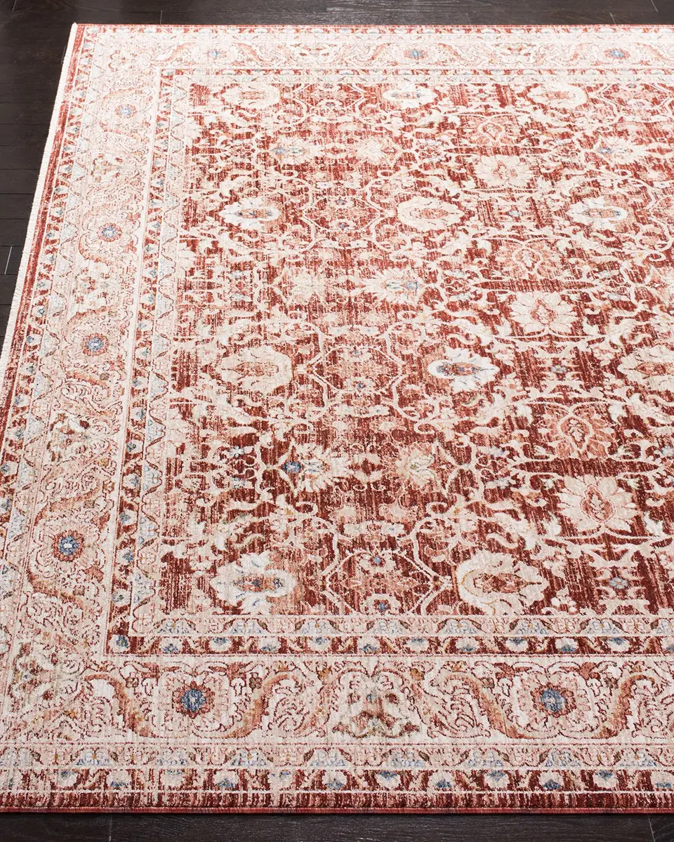 Lauren Ralph Lauren Warwick Red Power-Loomed Rug | Thumbnail 3