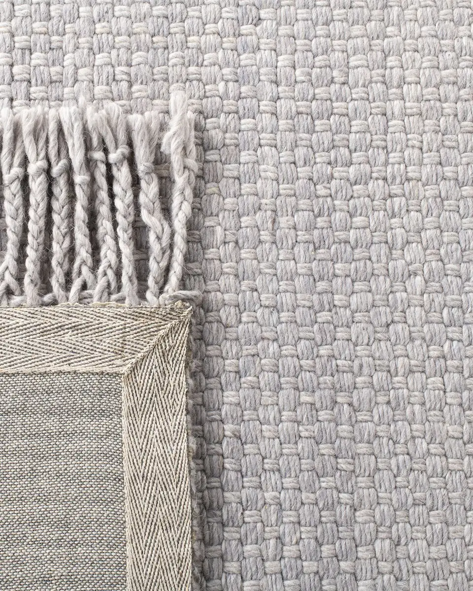 Lauren Ralph Lauren Amalie Pewter Hand-Woven Flat Weave Rug | Thumbnail 6 Lauren Ralph Lauren Amalie Pewter Hand-Woven Flat Weave Rug | Thumbnail 6