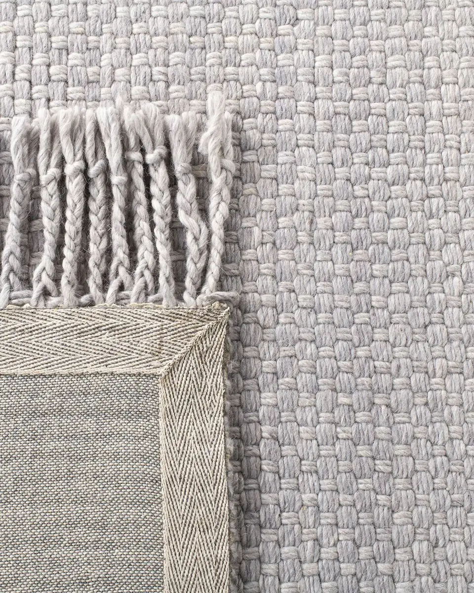 Lauren Ralph Lauren Amalie Pewter Hand-Woven Flat Weave Rug | Thumbnail 6 Lauren Ralph Lauren Amalie Pewter Hand-Woven Flat Weave Rug | Thumbnail 6