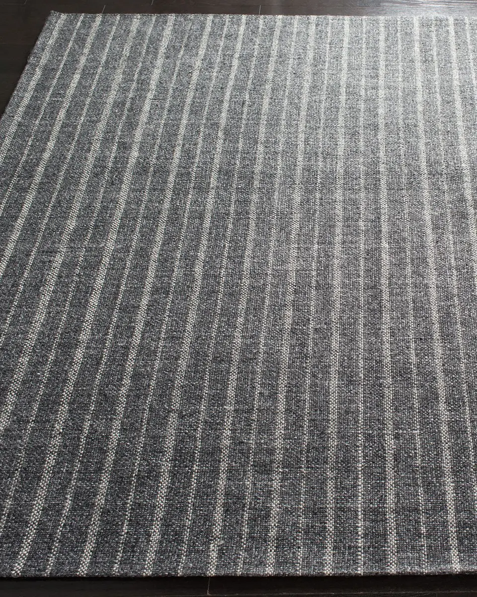 Lauren Ralph Lauren Miles Charcoal Stripe Flat Weave Rug | Thumbnail 2 Lauren Ralph Lauren Miles Charcoal Stripe Flat Weave Rug | Thumbnail 2