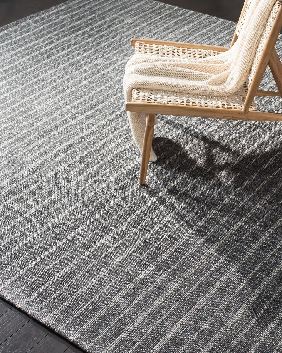 Lauren Ralph Lauren Miles Charcoal Stripe Flat Weave Rug | Thumbnail 3 Lauren Ralph Lauren Miles Charcoal Stripe Flat Weave Rug | Thumbnail 3