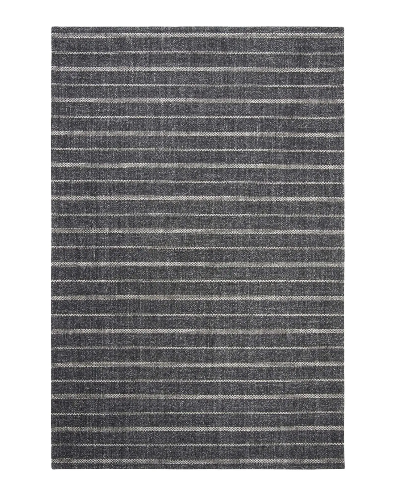 Lauren Ralph Lauren Miles Charcoal Stripe Flat Weave Rug