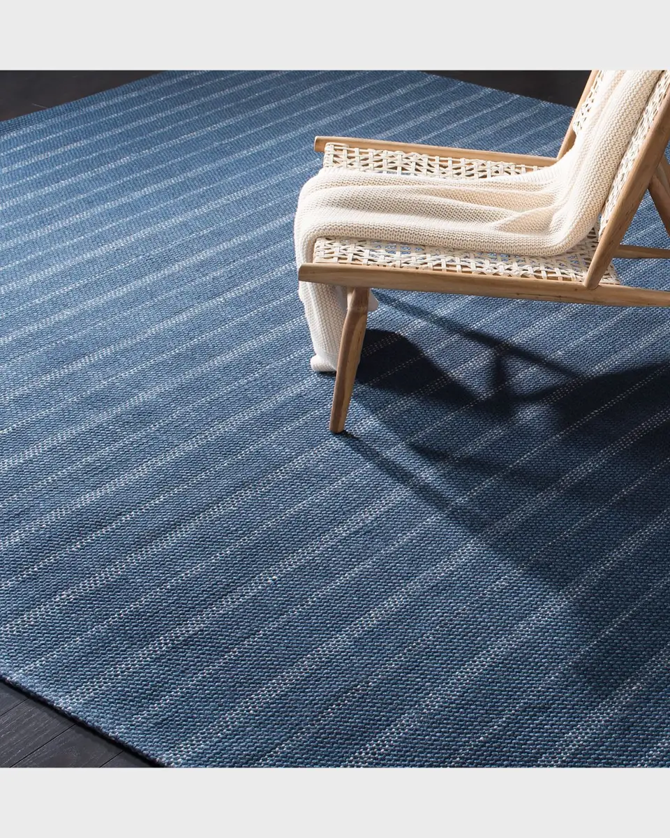 Lauren Ralph Lauren Miles Navy Stripe Flat Weave Rug | Thumbnail 2 Lauren Ralph Lauren Miles Navy Stripe Flat Weave Rug | Thumbnail 2