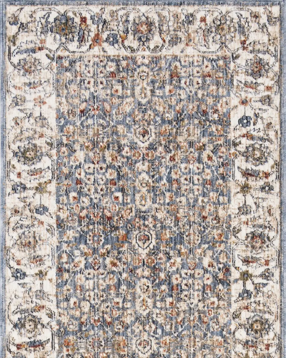 Lauren Ralph Lauren Helena Ivory/Blue Power-Loomed Rug | Thumbnail 2 Lauren Ralph Lauren Helena Ivory/Blue Power-Loomed Rug | Thumbnail 2