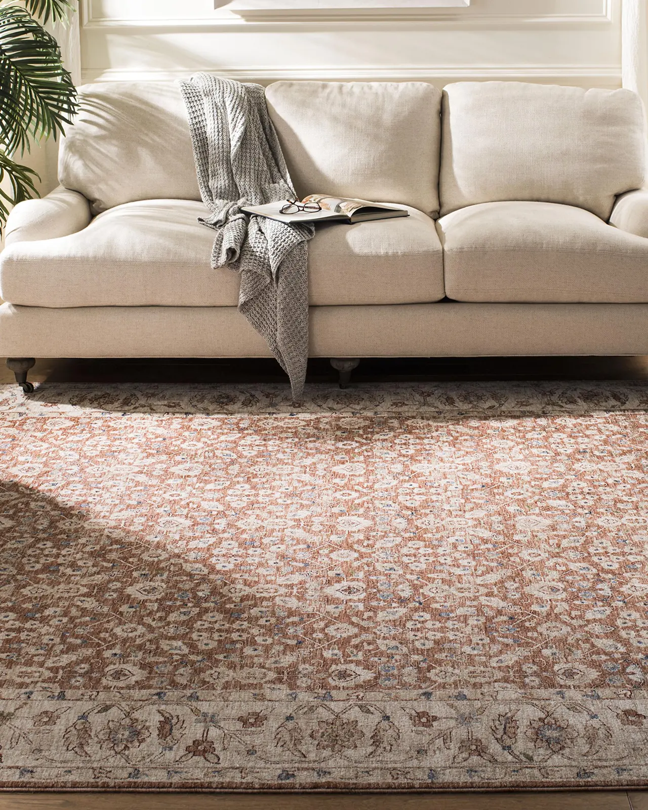 Lauren Ralph Lauren Helena Beige/Light Rust Power-Loomed Rug