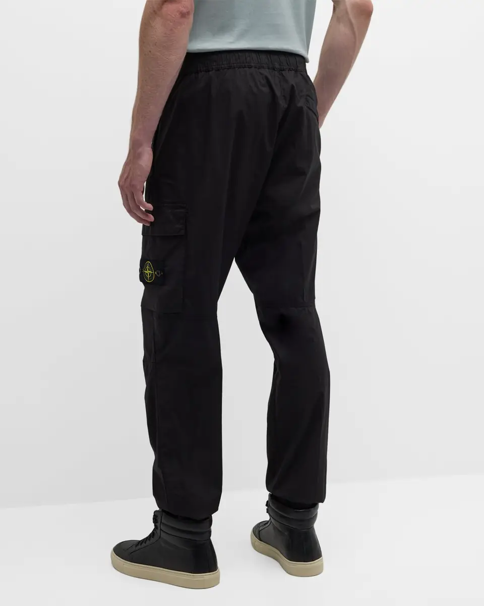 Stone Island Men's Stretch Cotton Cargo Pants | Thumbnail 4 Stone Island Men's Stretch Cotton Cargo Pants | Thumbnail 4