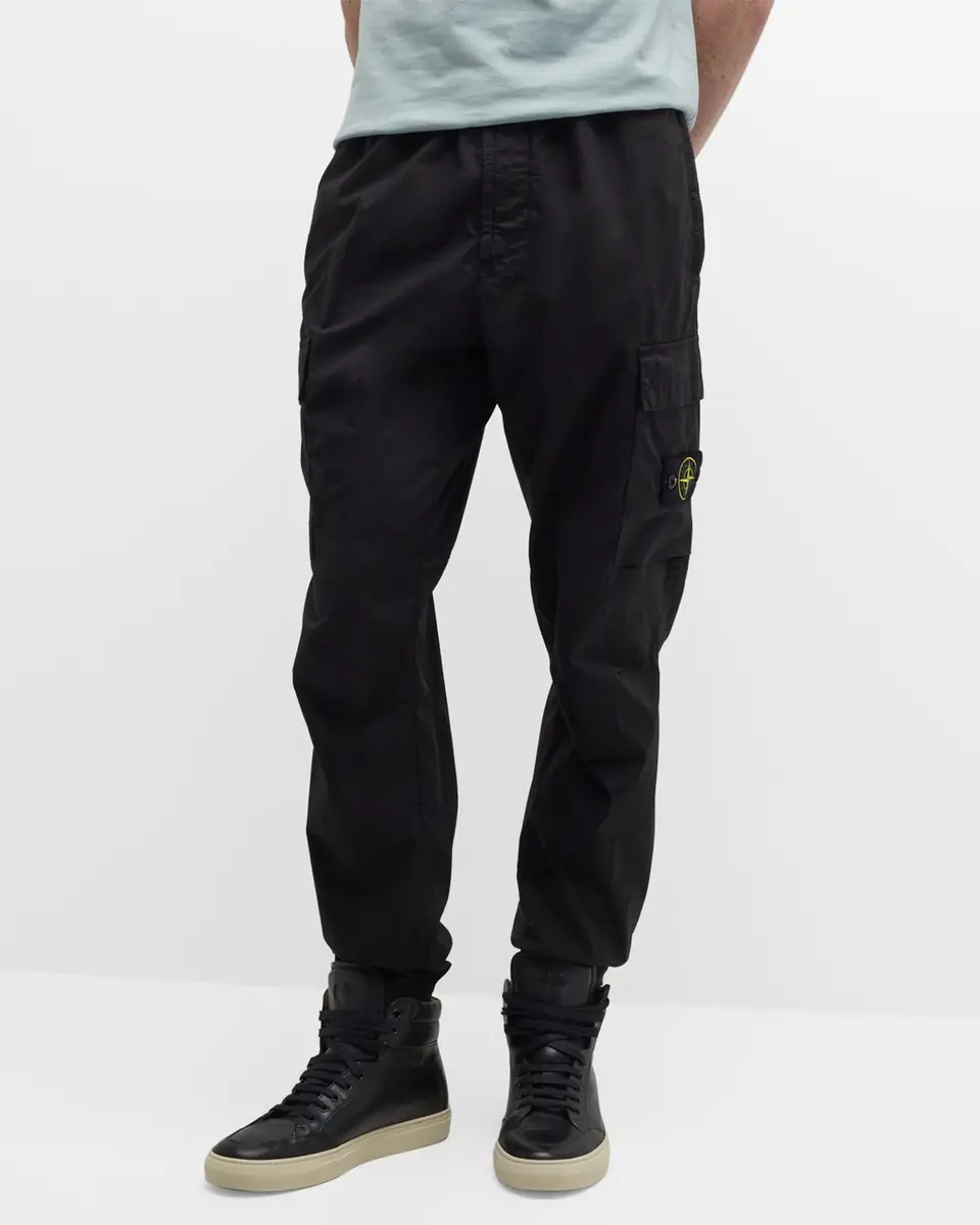 Stone Island Men's Stretch Cotton Cargo Pants | Thumbnail 6 Stone Island Men's Stretch Cotton Cargo Pants | Thumbnail 6