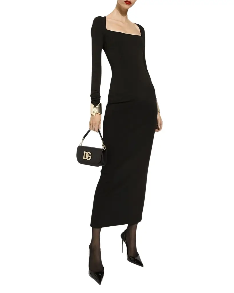 Dolce & Gabbana 3.5 Flap Leather Top-Handle Bag | Image 1 Dolce & Gabbana 3.5 Flap Leather Top-Handle Bag | Image 1