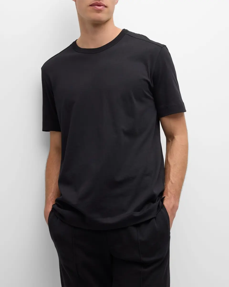 ZEGNA Men's Pure Cotton Crewneck T-Shirt | Thumbnail 5