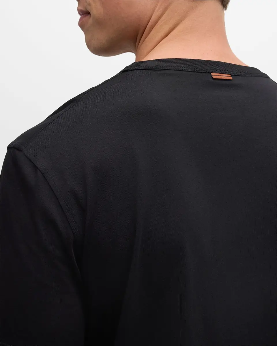 ZEGNA Men's Pure Cotton Crewneck T-Shirt | Thumbnail 6