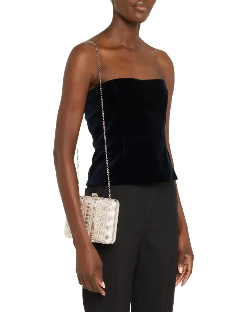 Judith Leiber Couture Radiant Jewel Crystal Slim Clutch Bag | Image 1 Judith Leiber Couture Radiant Jewel Crystal Slim Clutch Bag | Image 1